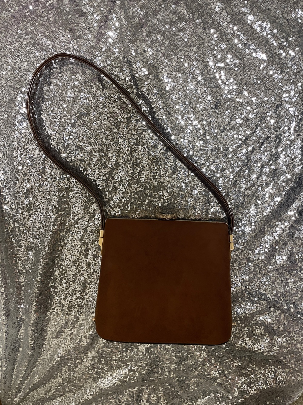Brown Leather Crossbody Bag